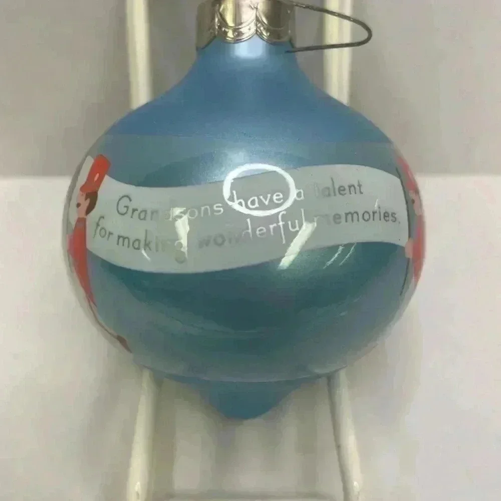 Hallmark Keepsake Glass Ornament-  Godson Dated 1987
